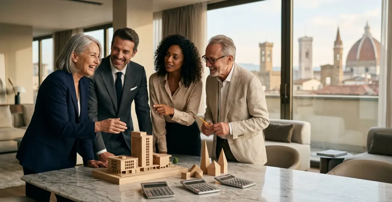 Professionisti analizzano opportunità di investimento immobiliare digitale in Italia