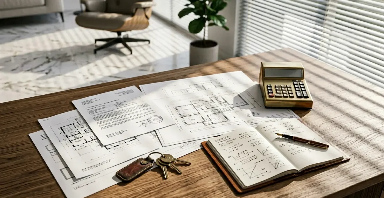 Documenti immobiliari e calcolatrice per risparmiare sulle tasse della prima casa