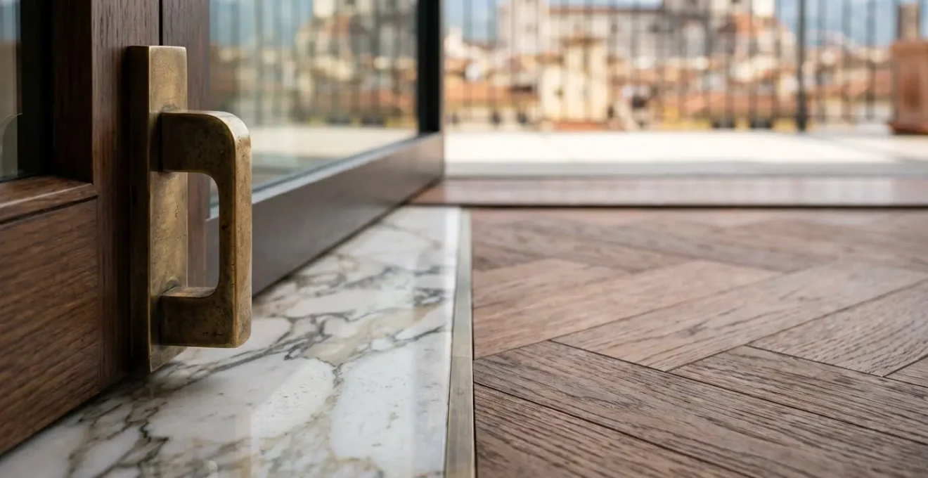 Dettagli architettonici che influenzano il valore: terrazzo panoramico, finiture di pregio, esposizione solare